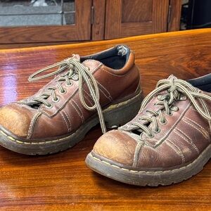 Dr. Martens Brown Leather Men's Sneakers